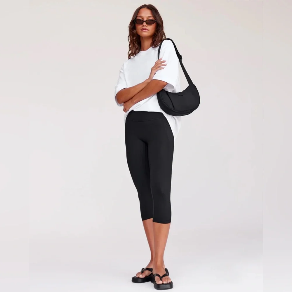 LSKD Fusion Ultra High-Rise 3/4 Legging Pockets Black / XS NEW WITH TAGS NWT - Picture 6 of 6